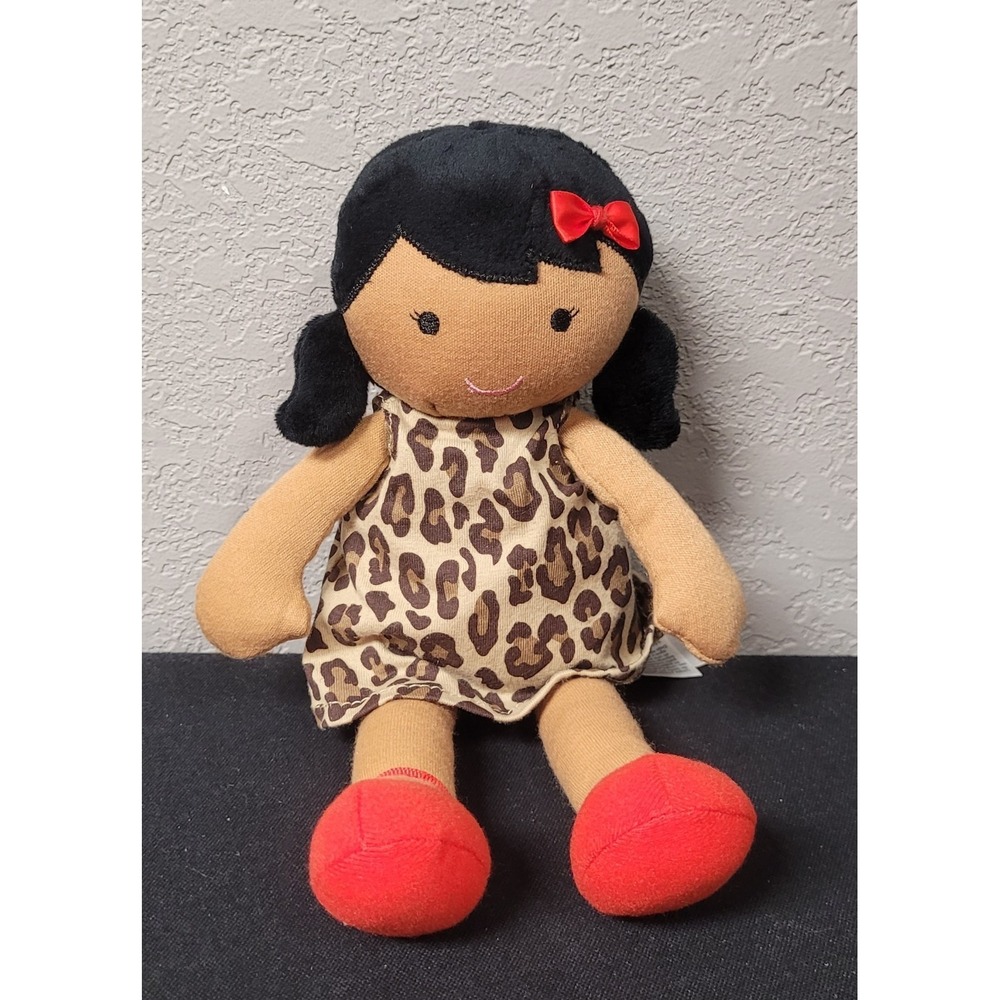 Carters Plush Doll Leopard Print Dress Approx. 10 inch (2015)